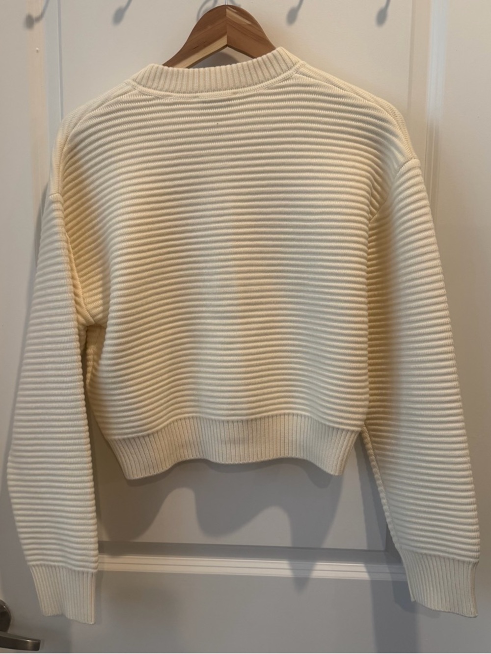 NWT Sandro Ivory Ribbed Button Cardigan - Picture 8 of 8
